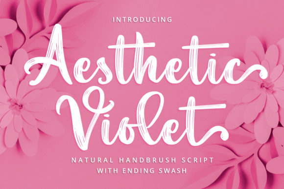 Aesthetic Violet: The Handwritten Font for Scroll-Stopping Designs