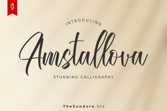Amstallova: An Elegant Script Font for Handmade Brands