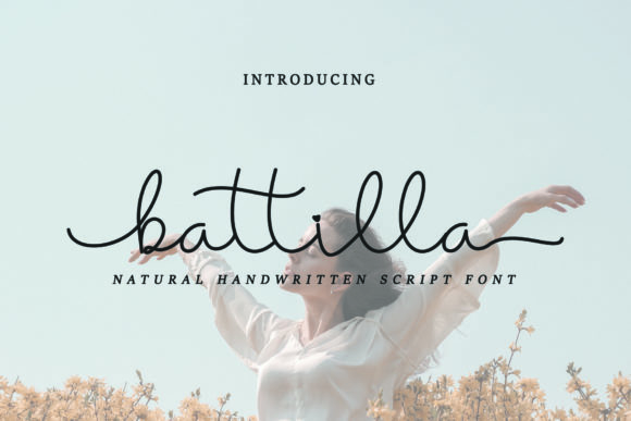 Battilla: The Elegant Handwritten Font for Makers