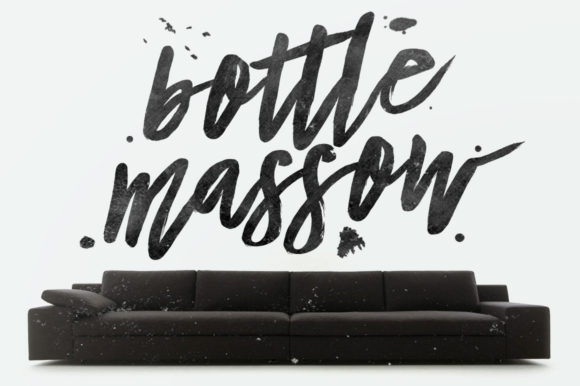 Bottle Massow: A Playful Handwritten Font for Web Design