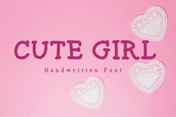Cute Girl Font: A Bold Handwritten Typeface for Small Business Branding