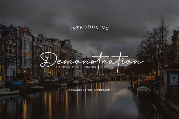 Demonstration: A Timeless Script Font for Editorial Design