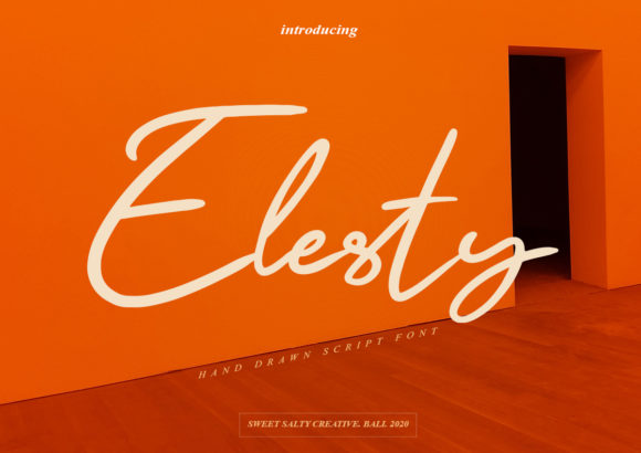 Elesty: A Handwritten Typeface for Editorial Elegance