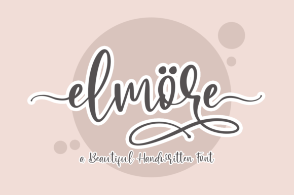 Elmore: An Elegant Script Font for Editorial Design