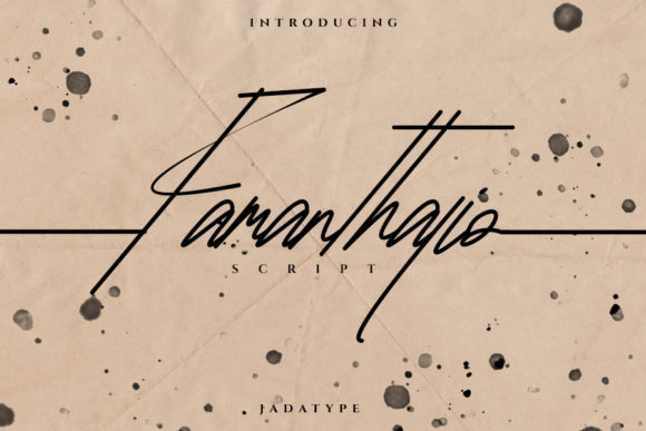 Famanthalio: An Elegant Handwritten Font for Editorial Design