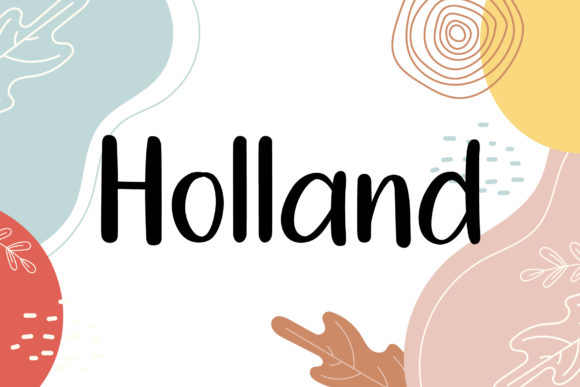 Holland Font: A Handwritten Typeface for Editorial Design