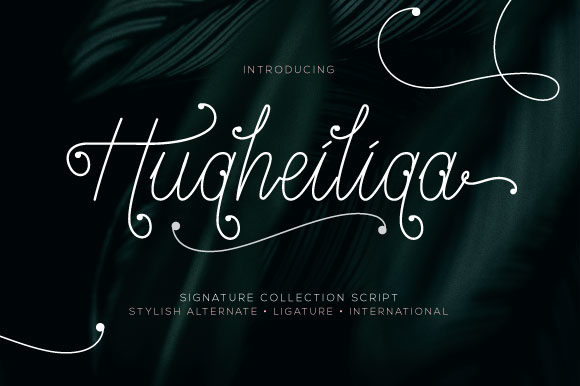 Hugheiliga: A Handwritten Font for Modern Web Design