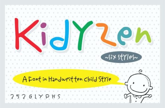 Kidyzen: A Quirky Handwritten Font for Web Design