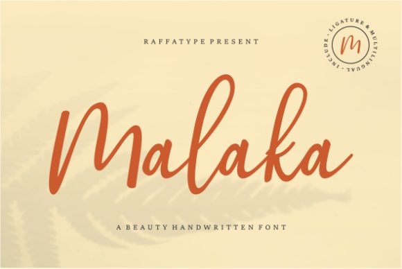 Malaka: A Handwritten Font for Makers
