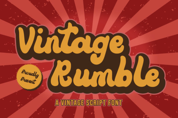 Vintage Rumble: The Script Font That Stops the Scroll