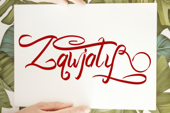 Zawjaty: An Elegant Script Font for Editorial Design